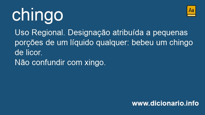 Significado de chingo