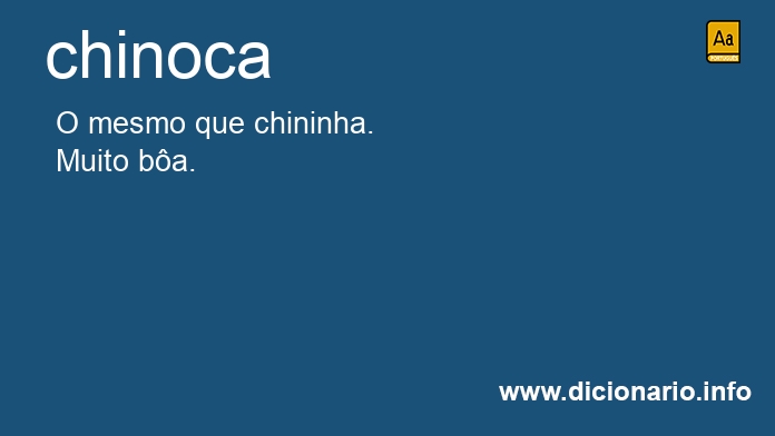 Significado de chinoca