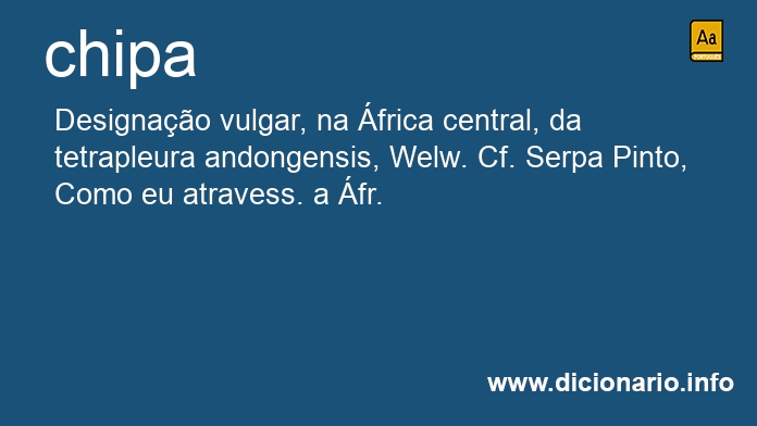 Significado de chipa