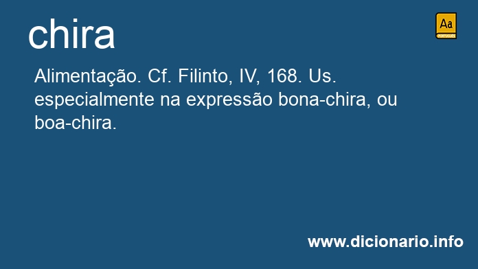 Significado de chira