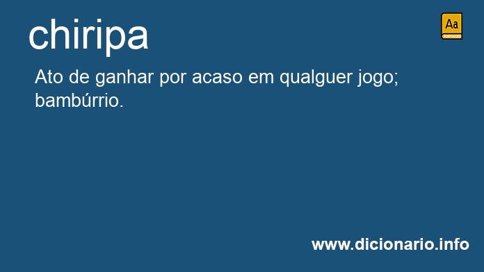 Significado de chiripas