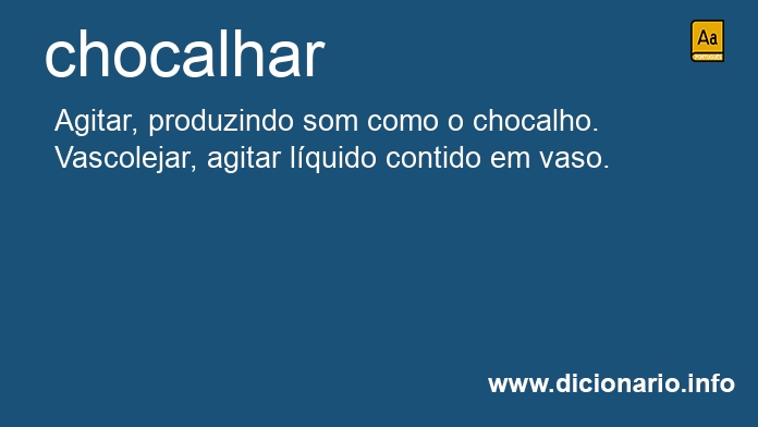 Significado de chocalhamos