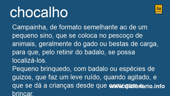 Significado de chocalho