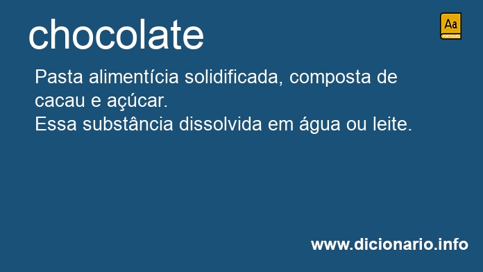 Significado de chocolate