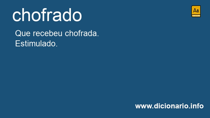 Significado de chofrado