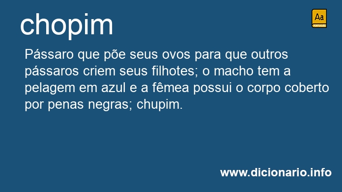 Significado de chopim