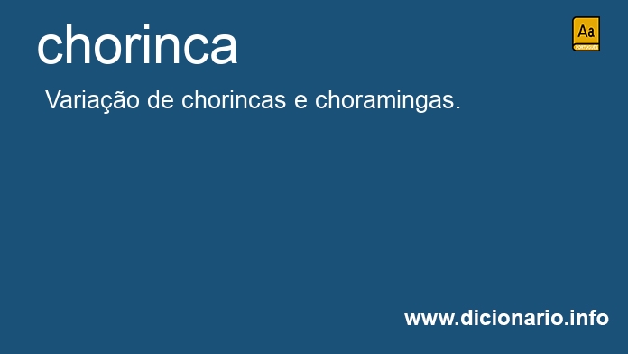 Significado de chorinca