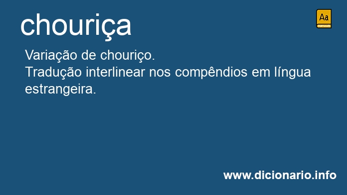 Significado de chouria