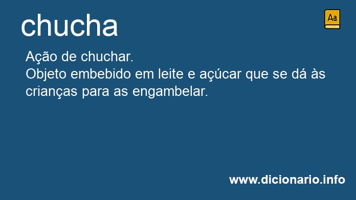 Significado de chucha