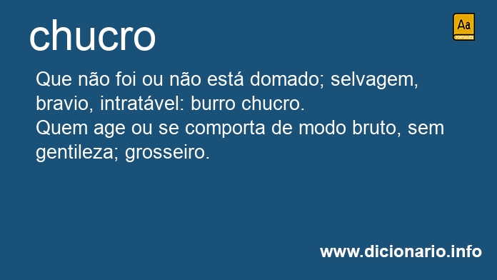 Significado de chucro