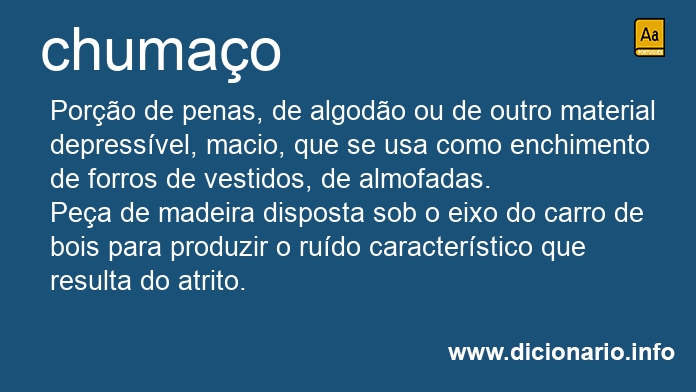 Significado de chumao