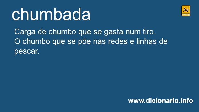 Significado de chumbada