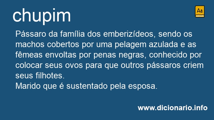 Significado de chupim