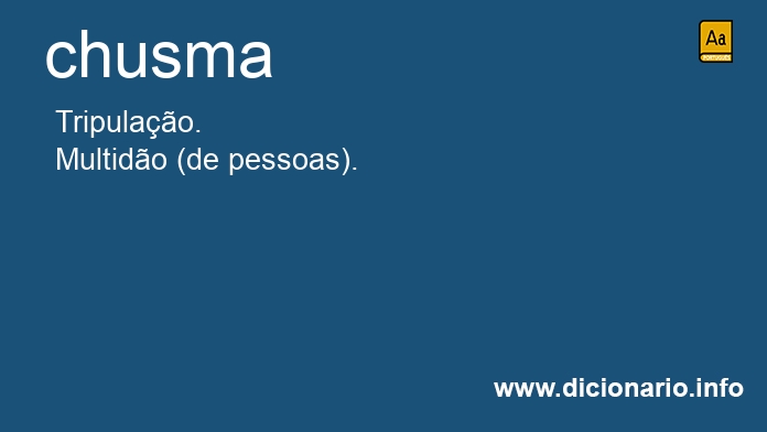 Significado de chusma