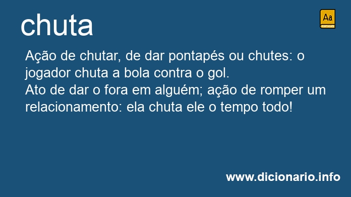 Significado de chuta