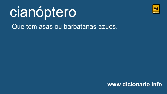 Significado de cianptero