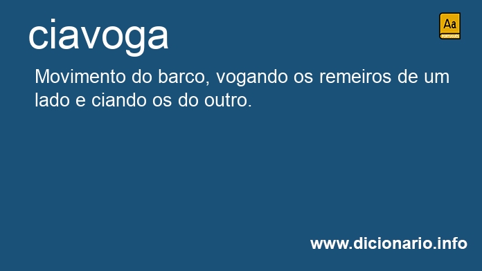 Significado de ciavoga
