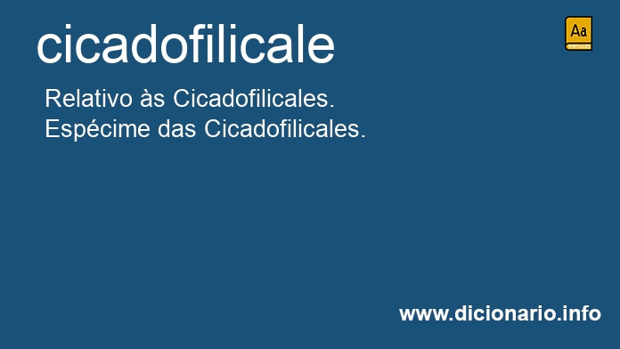 Significado de cicadofilicale