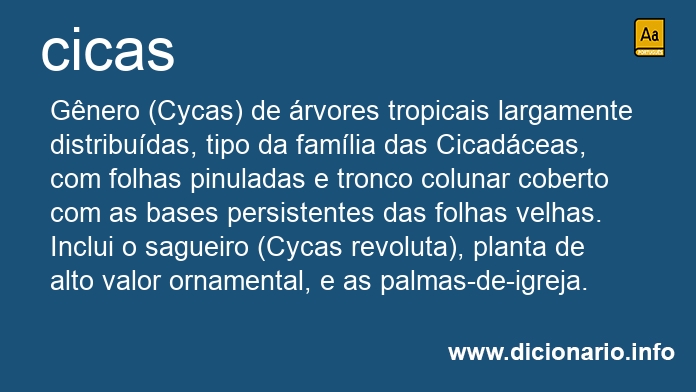 Significado de cicas