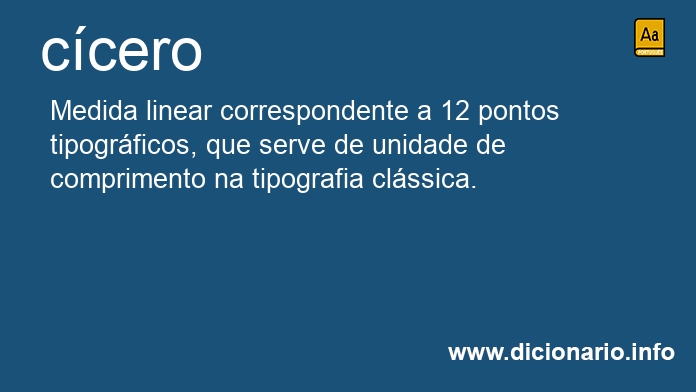 Significado de ccero