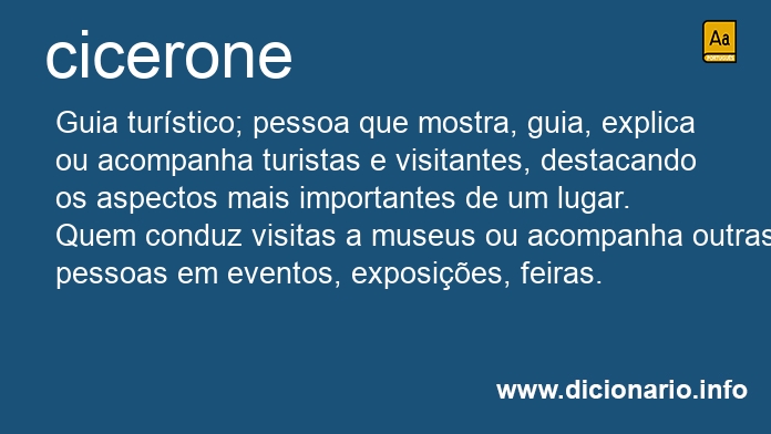 Significado de cicerone