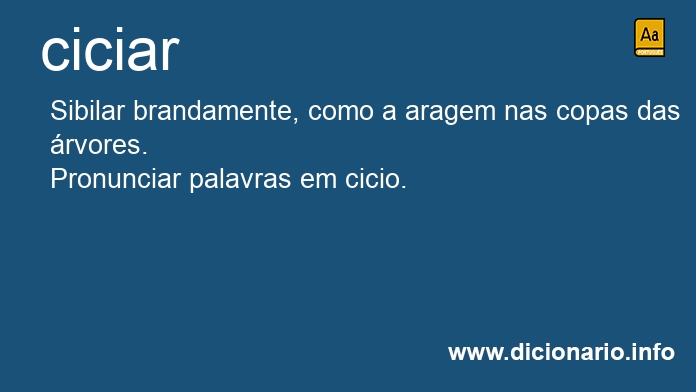 Significado de ciciarei