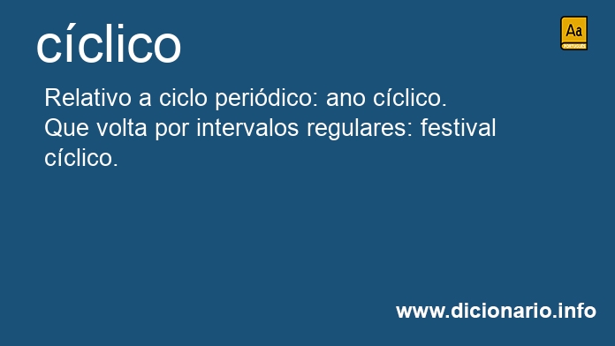 Significado de cclica