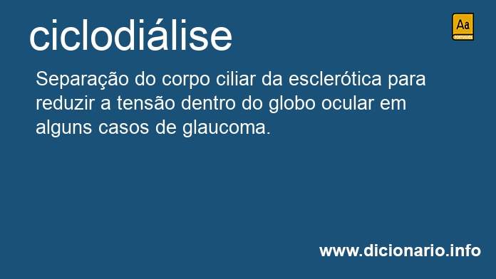 Significado de ciclodilise