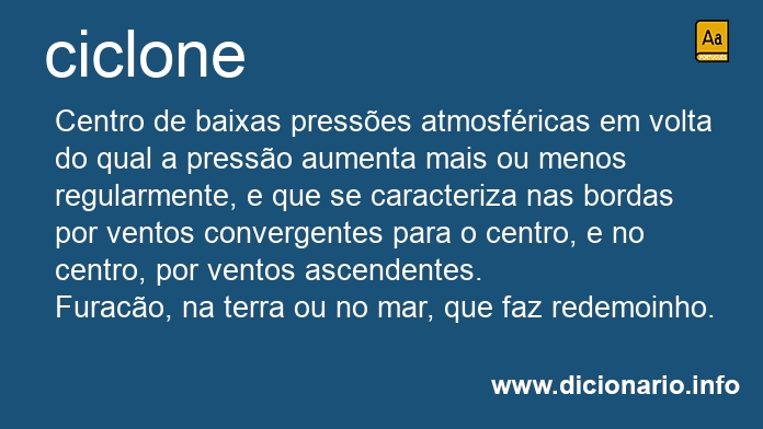 Significado de ciclone