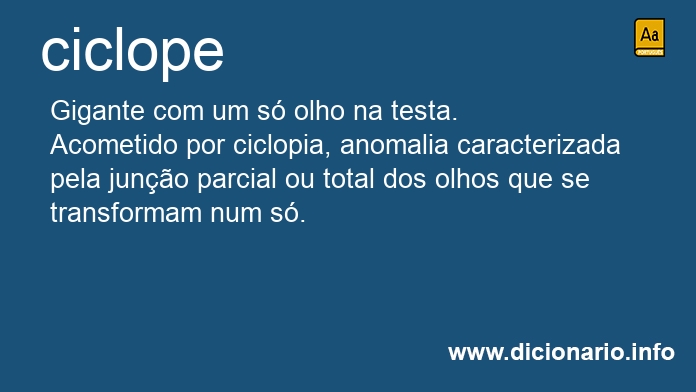 Significado de ciclope