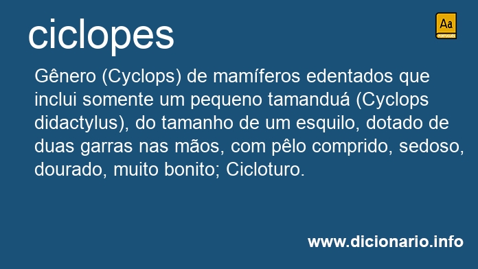 Significado de ciclopes