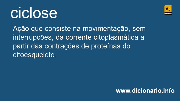 Significado de ciclose