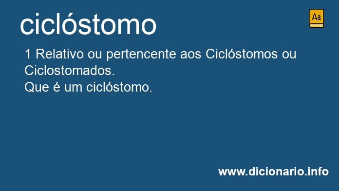 Significado de ciclstomo