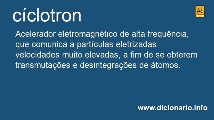 Significado de cclotron