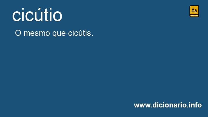 Significado de cictio