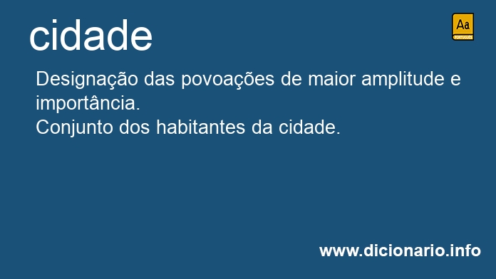 Significado de cidade