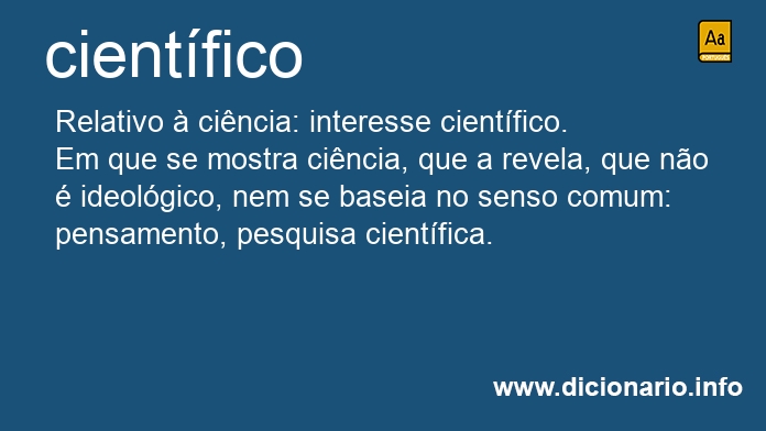 Significado de cientfica