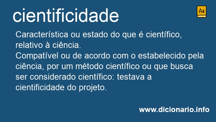 Significado de cientificidades