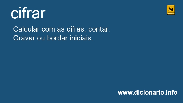 Significado de cifrar