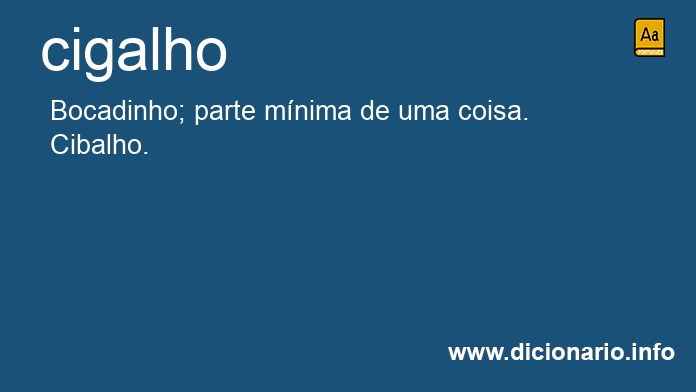 Significado de cigalho