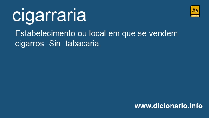 Significado de cigarraria