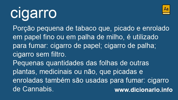 Significado de cigarro