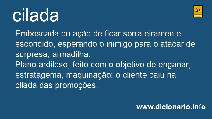 Significado de ciladas