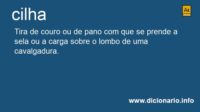 Significado de cilha