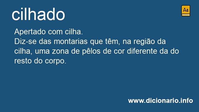 Significado de cilhado
