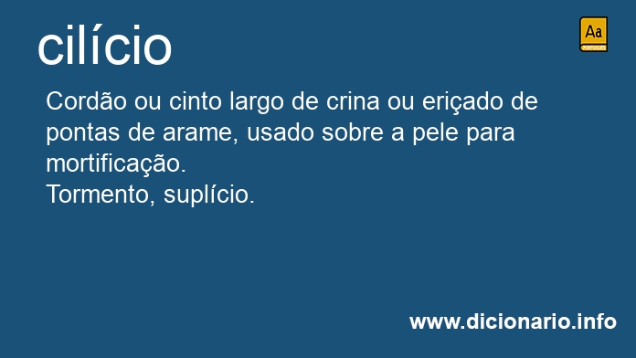 Significado de cilcio