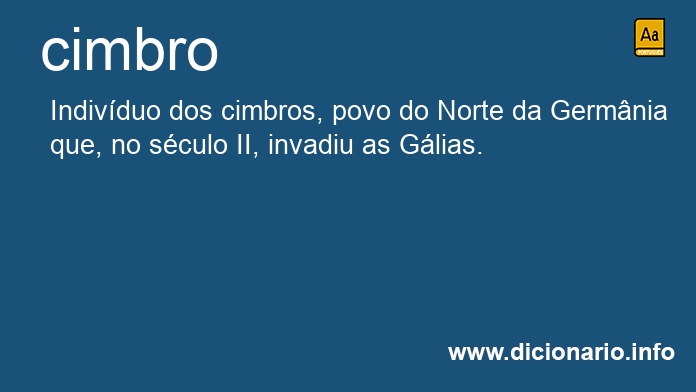 Significado de cimbro