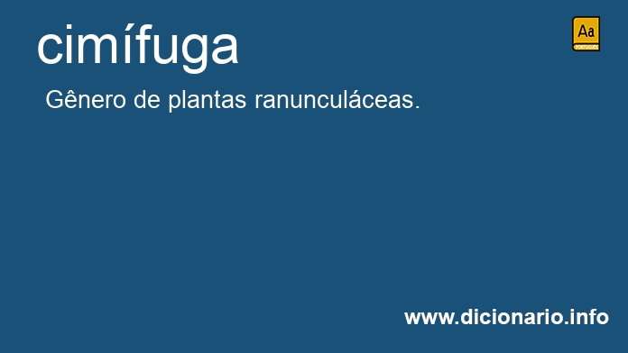 Significado de cimfuga