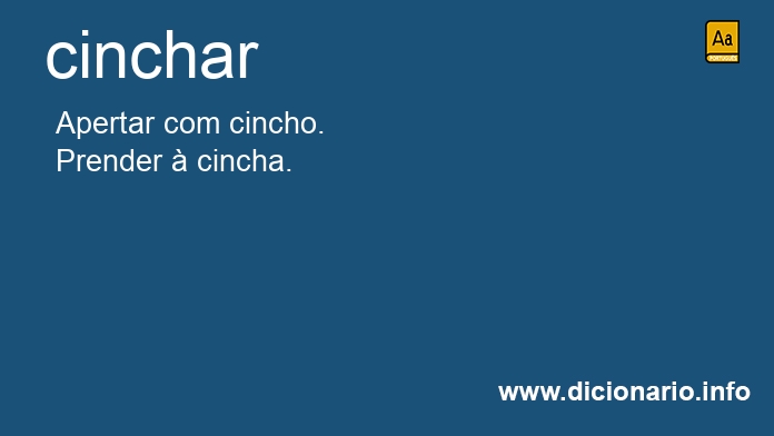 Significado de cinchar