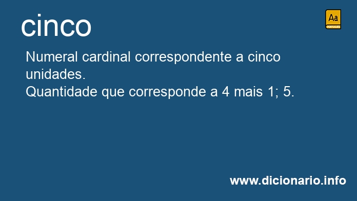 Significado de cinco